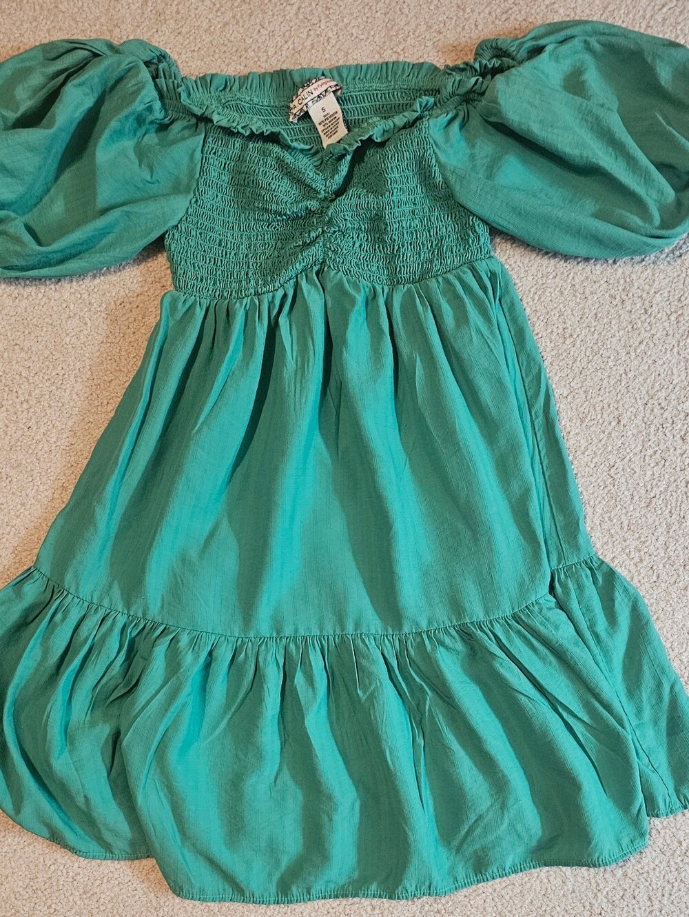 A. Calin by Flying Tomato dress is a cottagecore-inspired mini dress Size Small